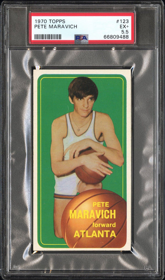 1970 TOPPS PETE MARAVICH #123 PSA 5.5