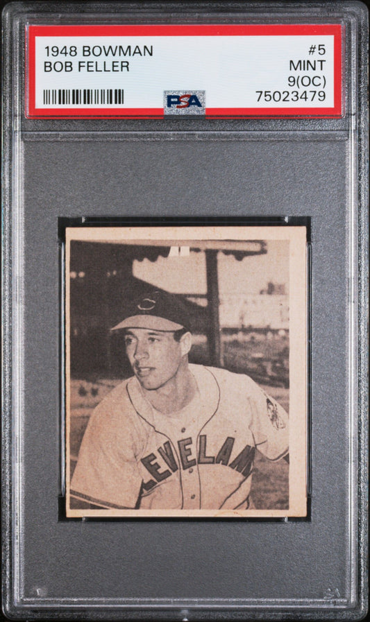 1948 BOWMAN BOB FELLER #5 PSA 9