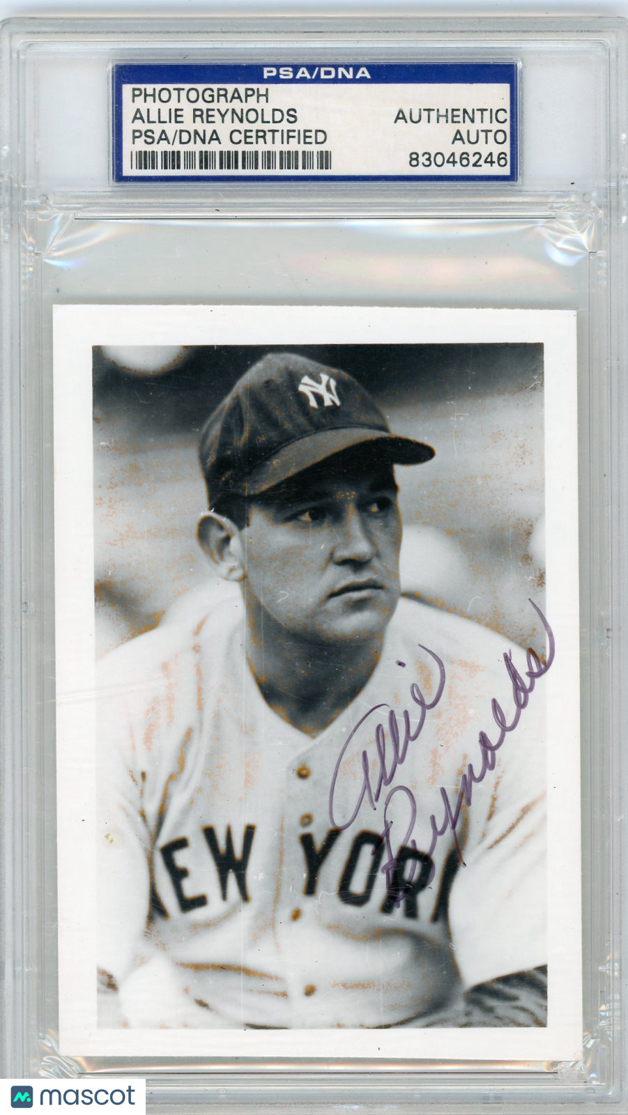Allie Reynolds PSA A Auto A