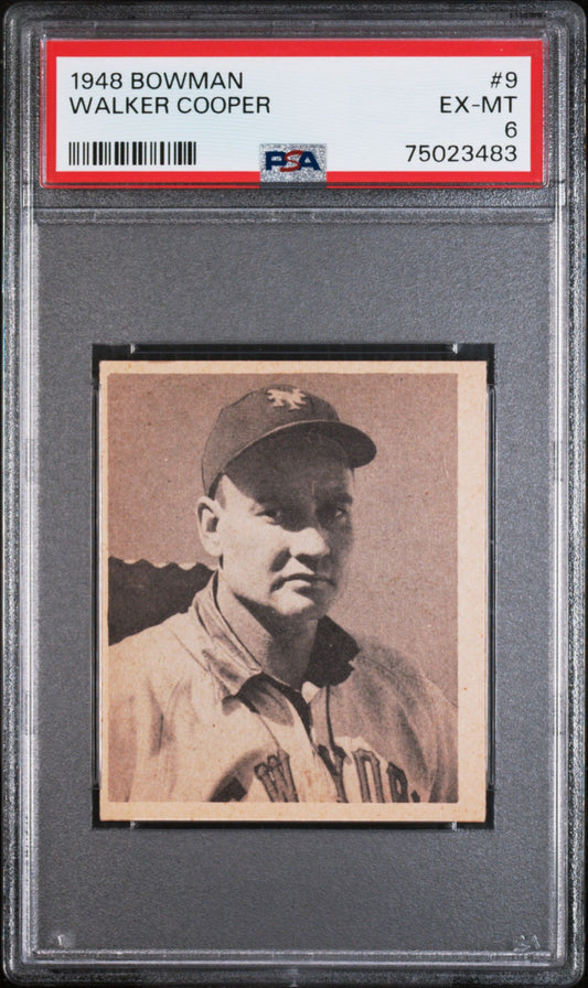 1948 BOWMAN WALKER COOPER #9 PSA 6