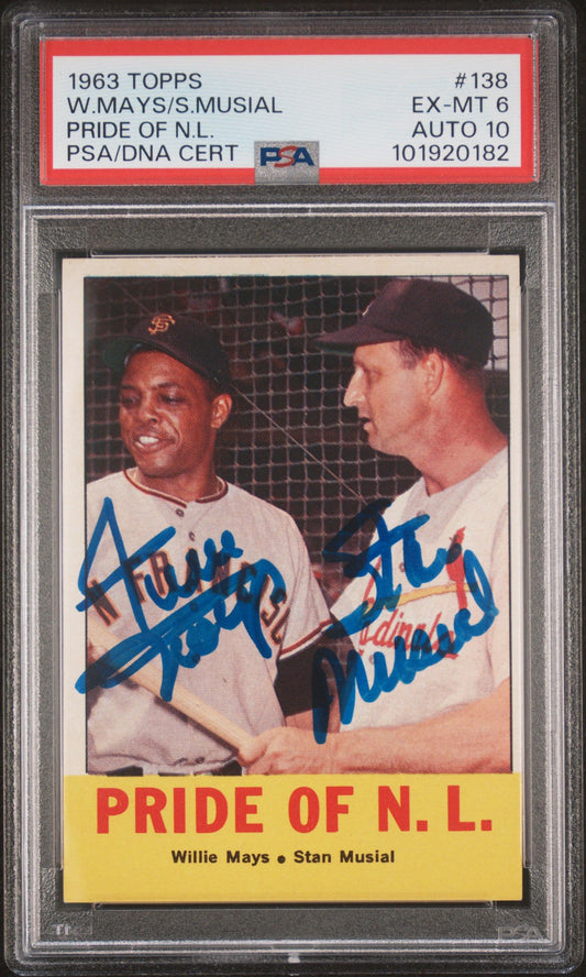 1963 TOPPS PRIDE OF N.L. PRIDE OF N.L. #138 PSA/DNA 6