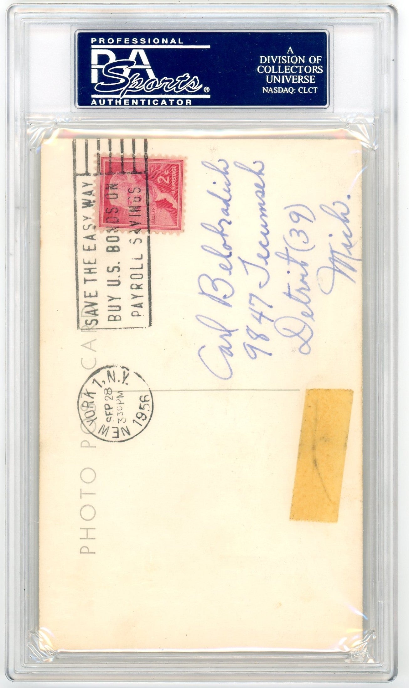 Red Schoendienst PSA A Auto A