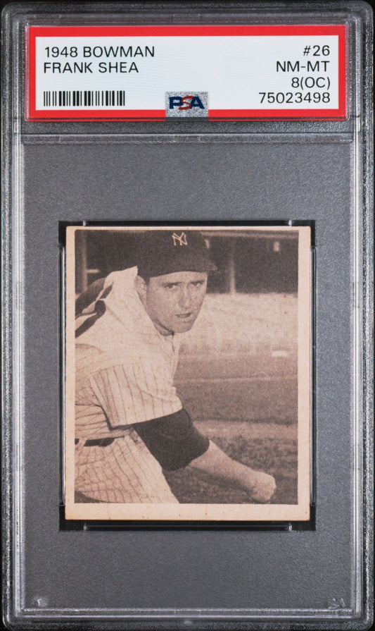 1948 BOWMAN FRANK SHEA #26 PSA 8