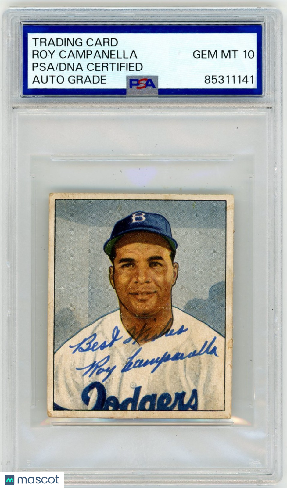 1956 Roy Campanella PSA A Auto 10
