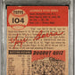 1953 TOPPS YOGI BERRA #104 PSA 2