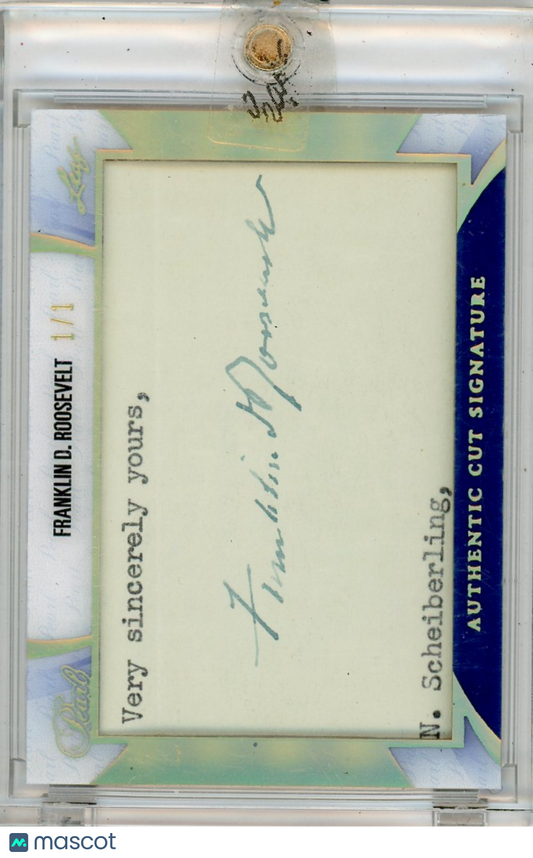 2019 Leaf Pearl Franklin D. Roosevelt Cut Auto 1 /1