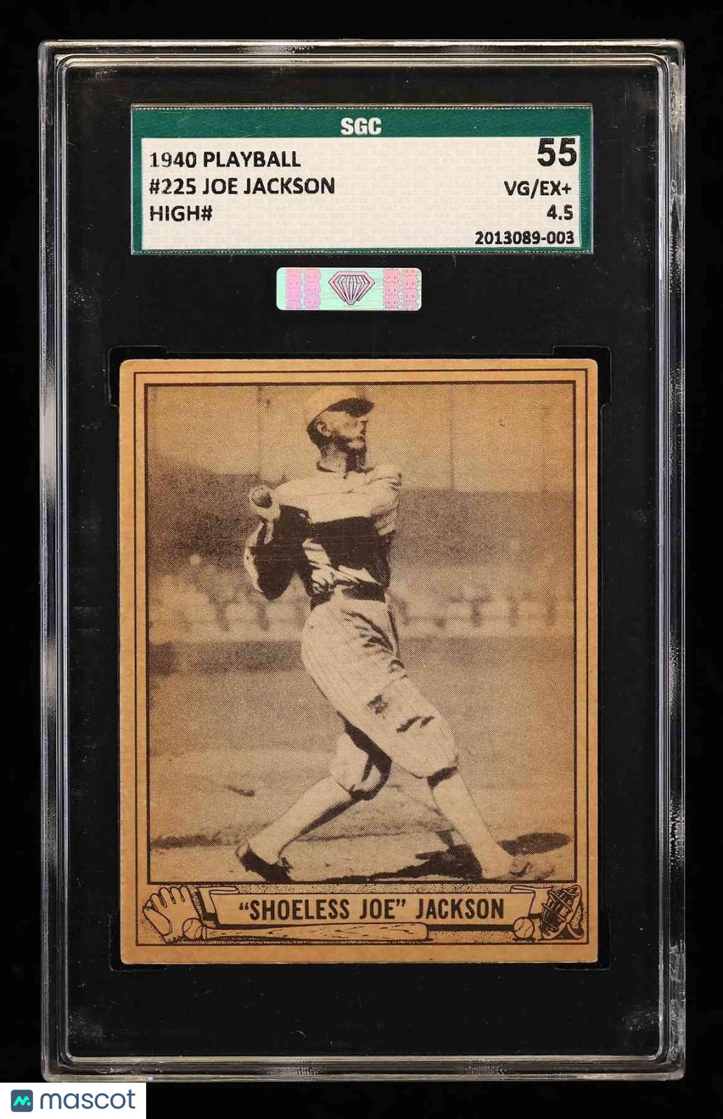 1940 Playball Joe Jackson #225 SGC 4.5