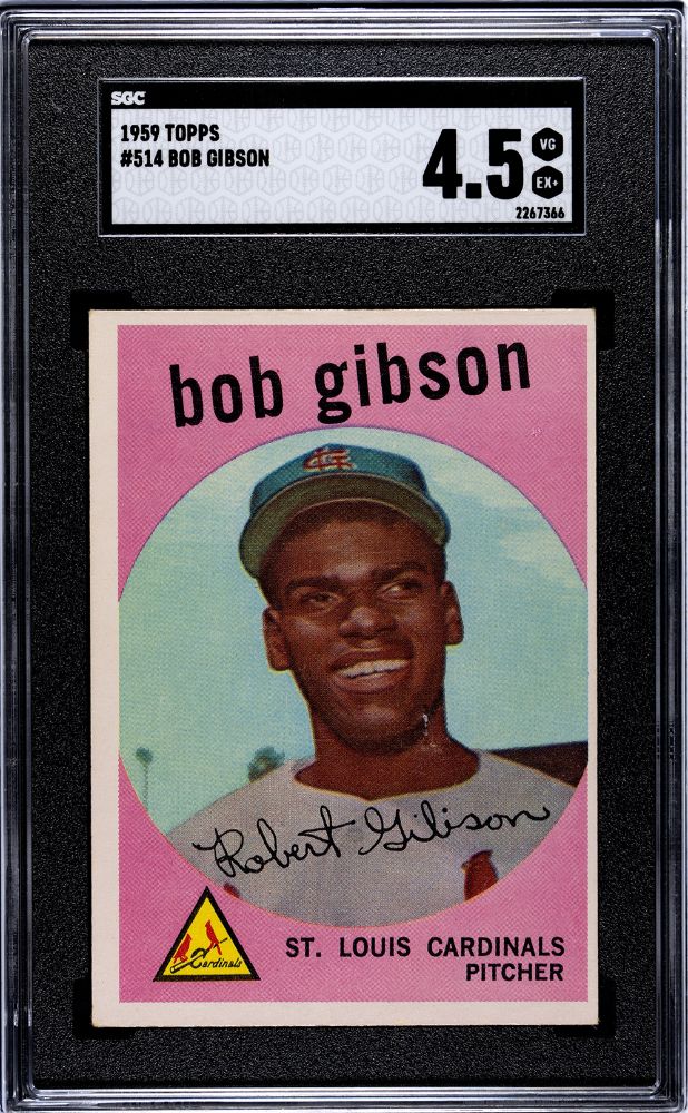 1959 TOPPS BOB GIBSON #514 SGC 4.5