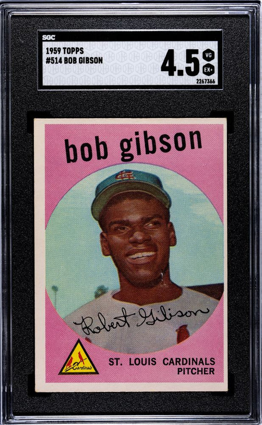 1959 TOPPS BOB GIBSON #514 SGC 4.5