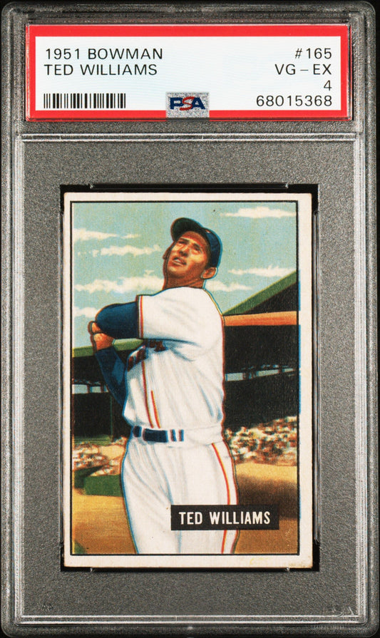 1951 BOWMAN TED WILLIAMS #165 PSA 4