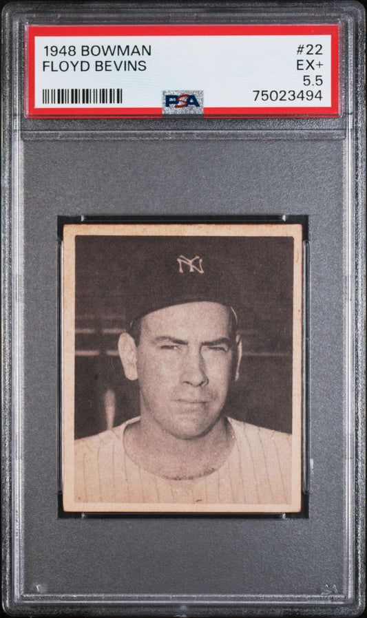 1948 BOWMAN FLOYD BEVINS #22 PSA 5.5