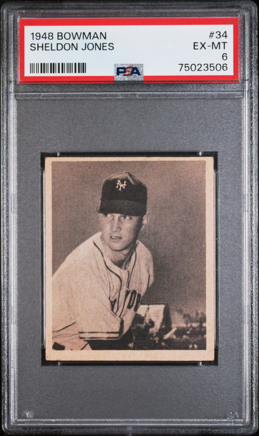 1948 BOWMAN SHELDON JONES #34 PSA 6