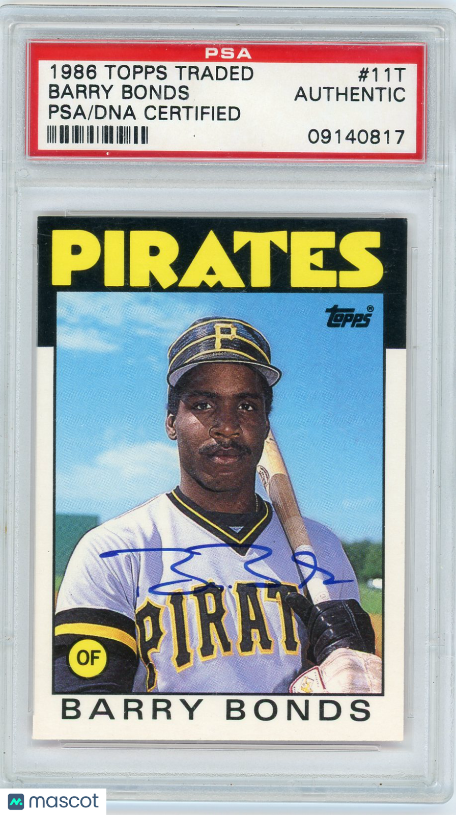 1986 Topps Traded Barry Bonds #11T PSA A Auto A