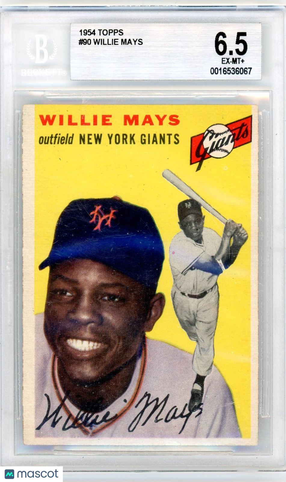 1954 Topps Willie Mays #90 BVG 6.5