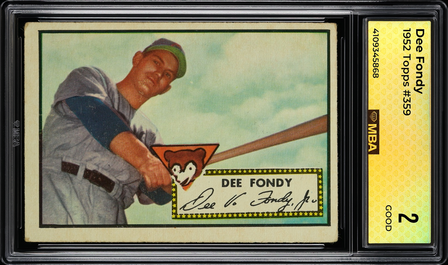 1952 Topps Dee Fondy #359 MBA 2