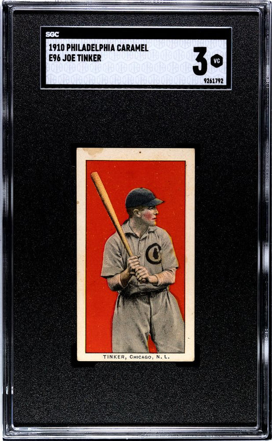 1910 JOE TINKER PHILADELPHIA CARAMEL (E96) SGC 3