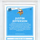 2020 Panini Donruss Optic Justin Jefferson #163 Autograph Gold PSA 9 Auto 10