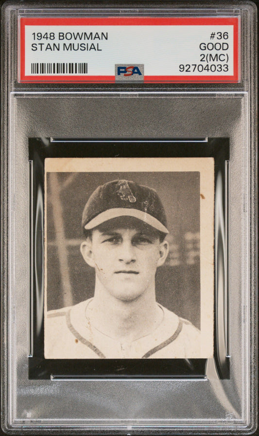 1948 BOWMAN STAN MUSIAL #36 PSA 2