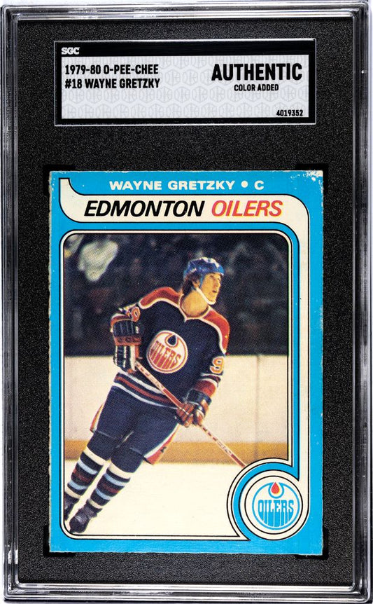 1979-80 O-PEE-CHEE WAYNE GRETZKY #18 SGC AUTHENTIC