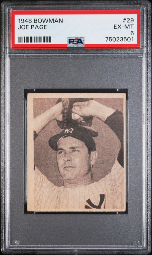 1948 BOWMAN JOE PAGE #29 PSA 6