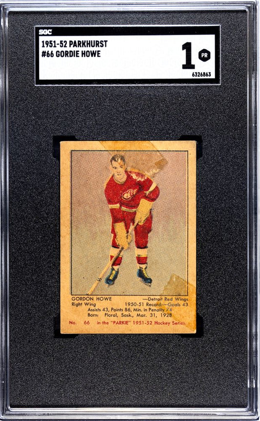 1951-52 PARKHURST GORDIE HOWE #66 SGC 1