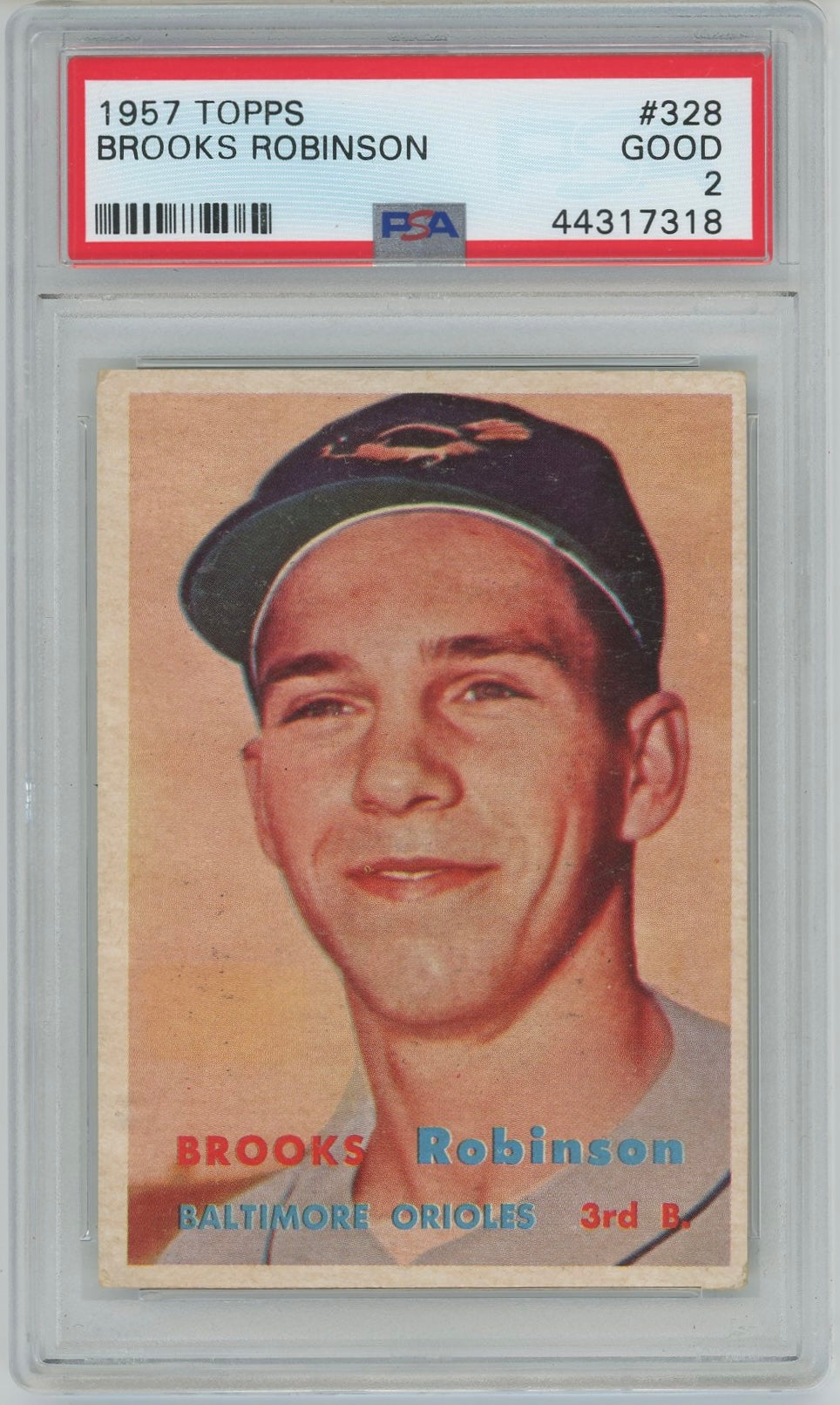 1957 Topps Brooks Robinson #328 PSA 2