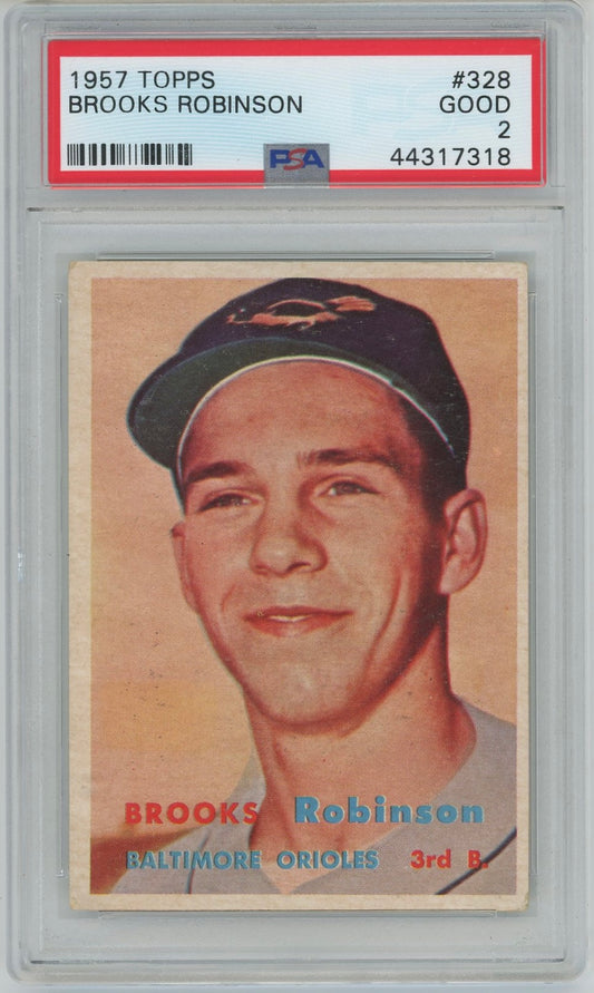 1957 Topps Brooks Robinson #328 PSA 2