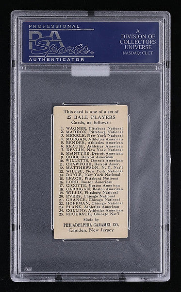 1909 E95 Philadelphia Caramel Ty Cobb PSA 4.5
