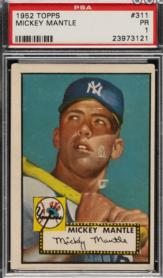 MEGA BREAK - 1952 TOPPS MANTLE PSA 1 !!!