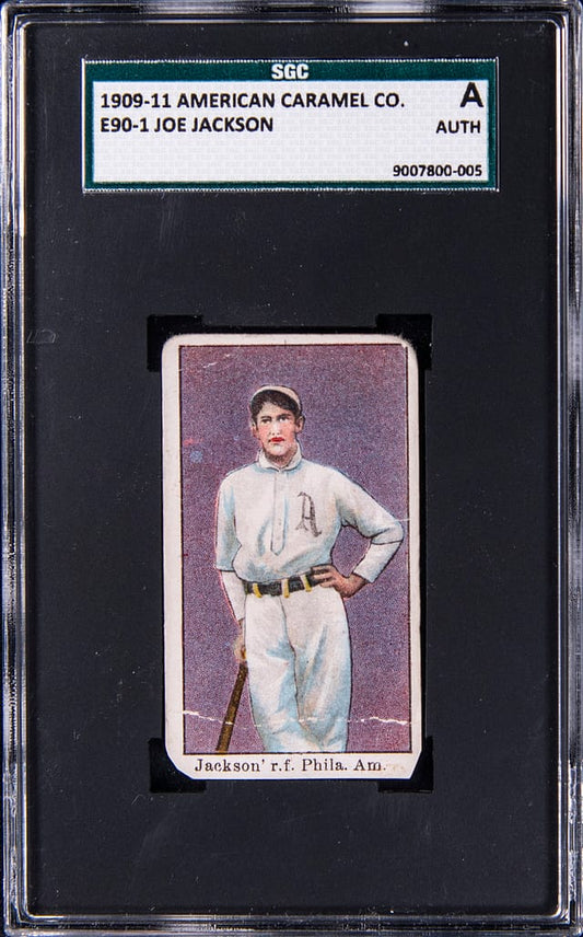 1909-11 JOE JACKSON AMERICAN CARAMEL CO. (E90-1) SGC AUTHENTIC