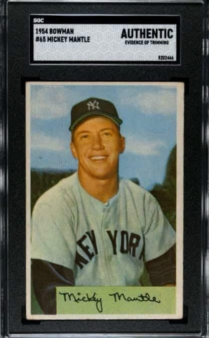 MEGA BREAK - 1952 Topps Mickey Mantle RC SGC 1.5!! (FEB 2025)