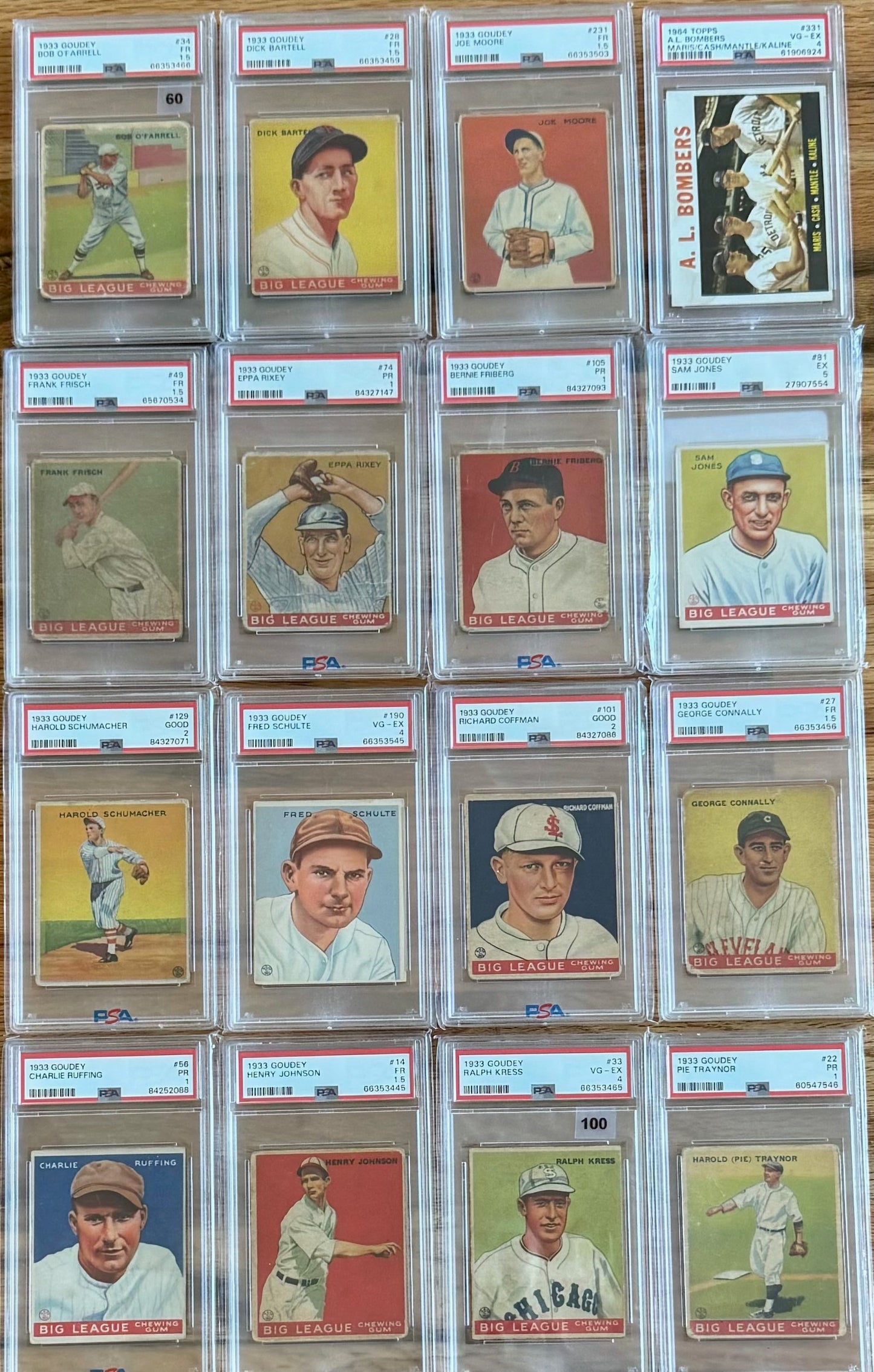 MEGA BREAK - 1952 Topps Baseball PSA Graded Complete Set!!