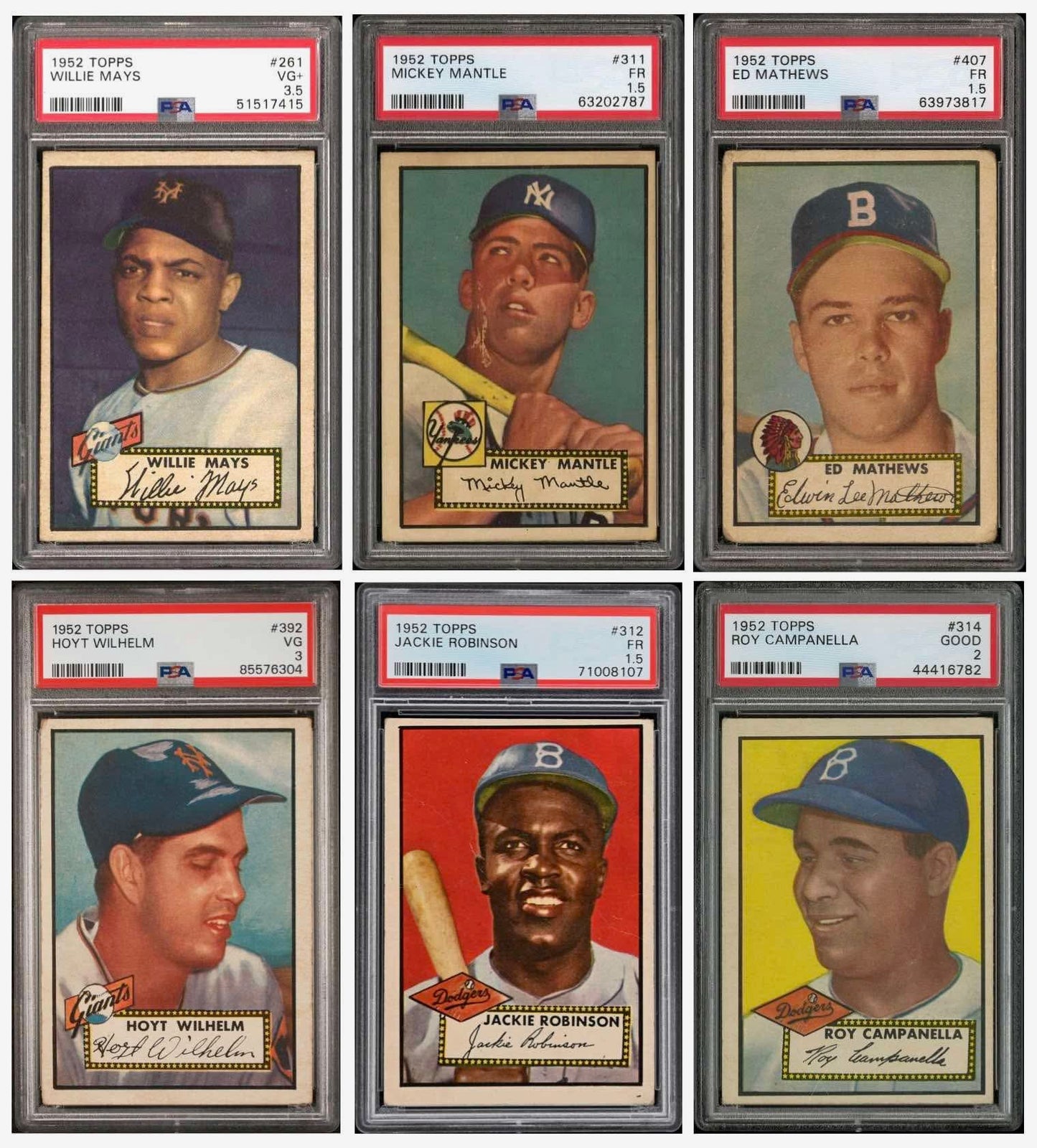 MEGA BREAK - 1952 Topps Baseball PSA Graded Complete Set!!