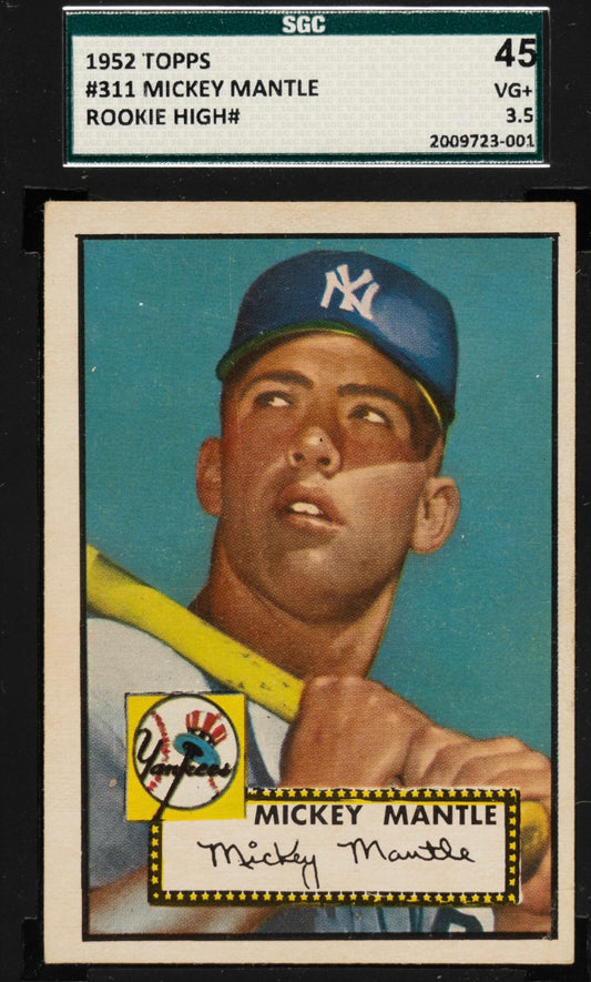 1952 TOPPS MICKEY MANTLE #311 SGC 3.5