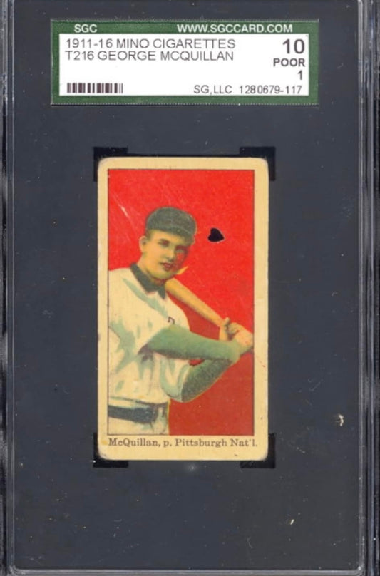 1911-16 GEORGE MCQUILLAN MINO CIGARETTES (T216) SGC 1