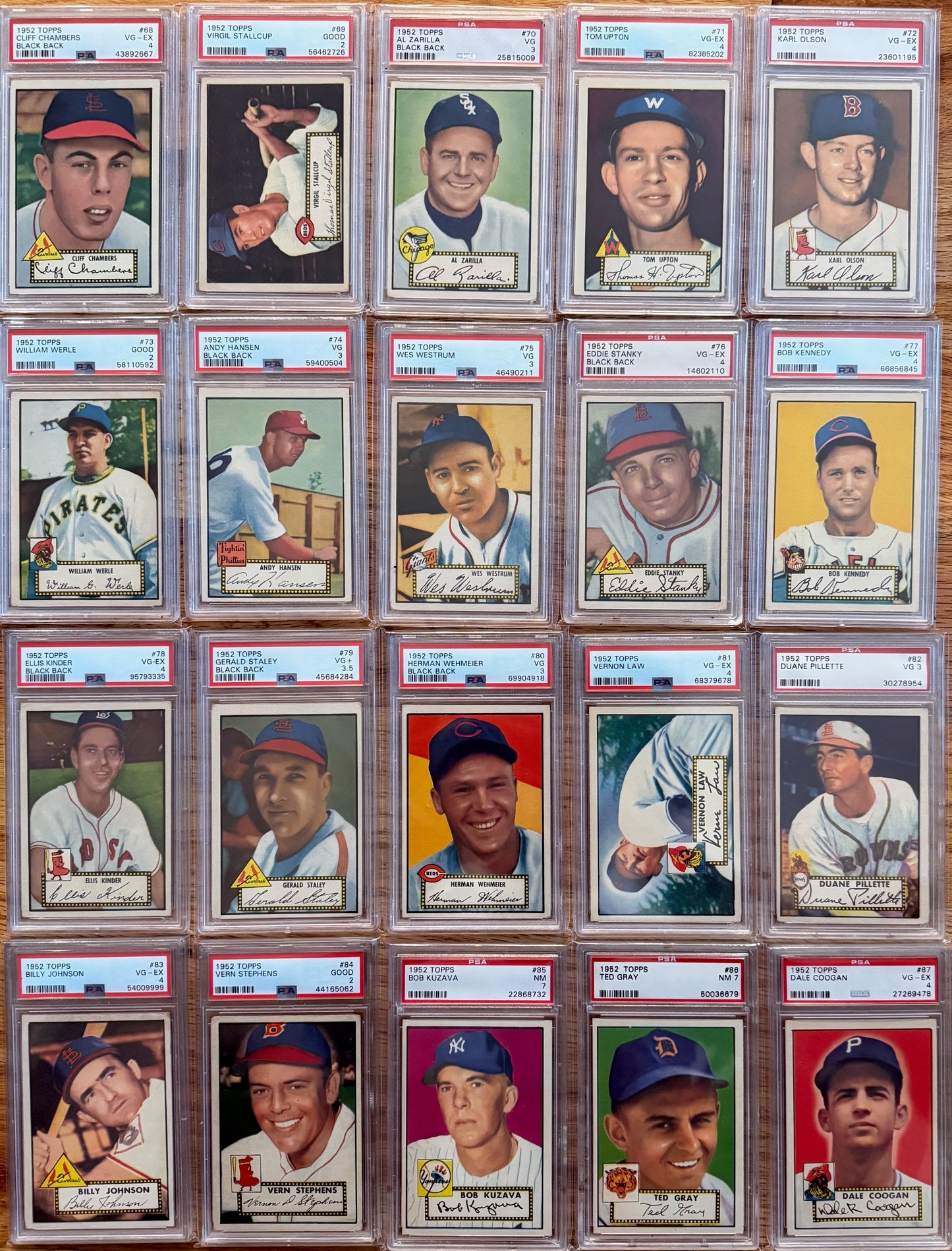 MEGA BREAK - 1952 Topps Baseball PSA Graded Complete Set!!