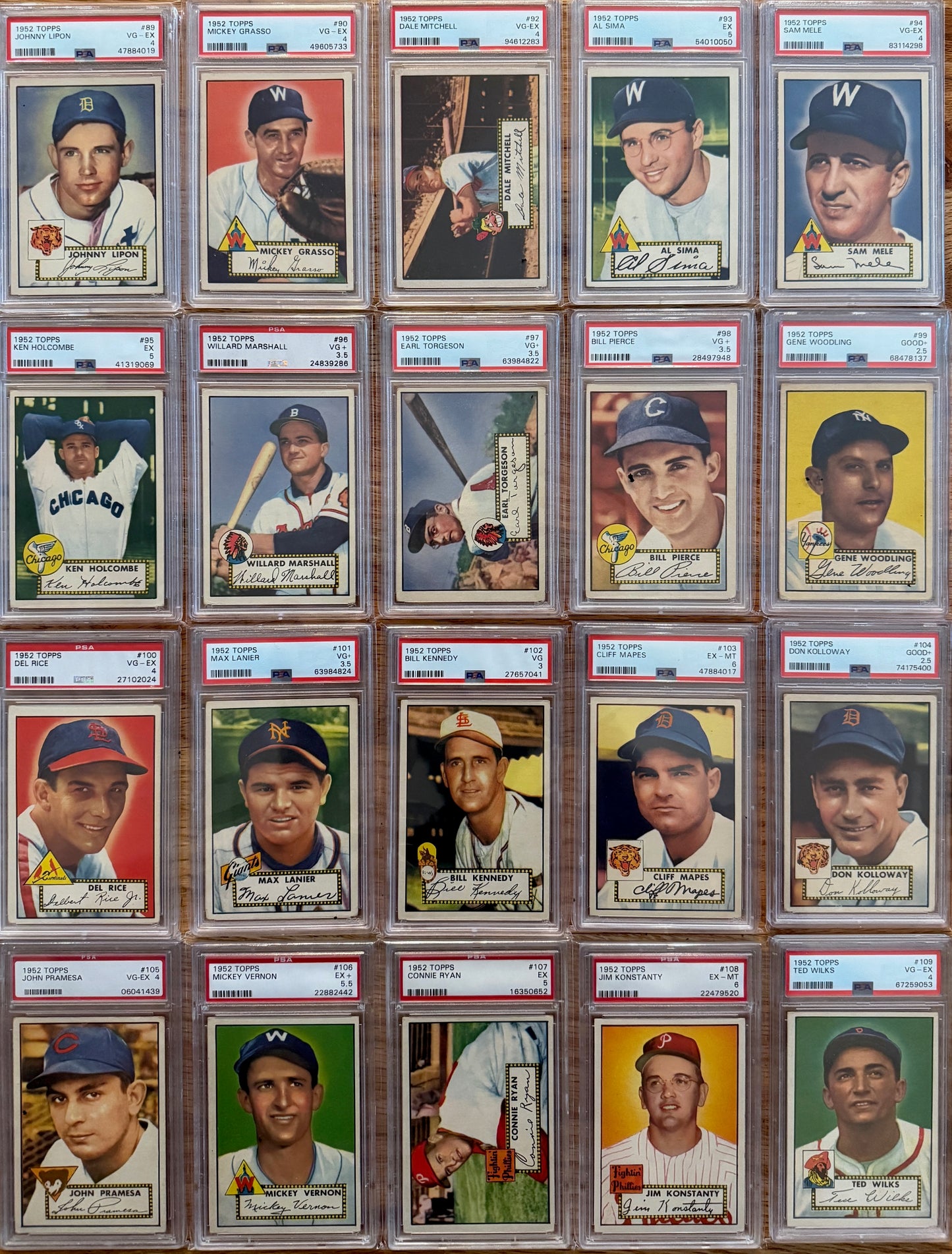 MEGA BREAK - 1952 Topps Baseball PSA Graded Complete Set!!