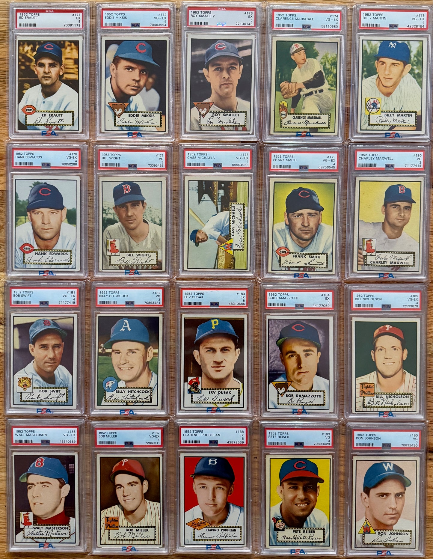 MEGA BREAK - 1952 Topps Baseball PSA Graded Complete Set!!