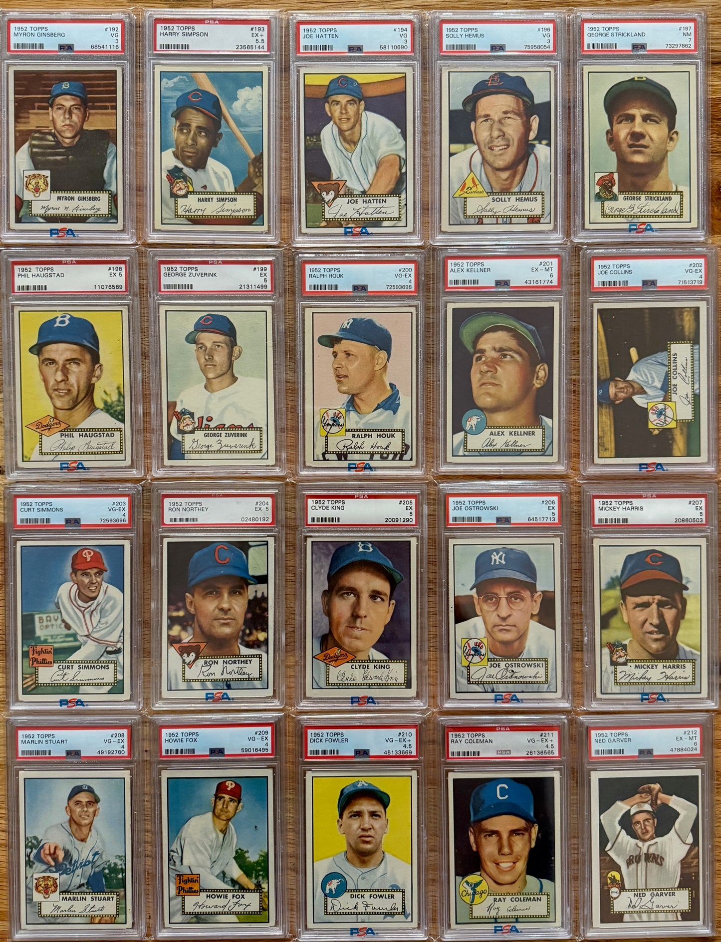 MEGA BREAK - 1952 Topps Baseball PSA Graded Complete Set!!