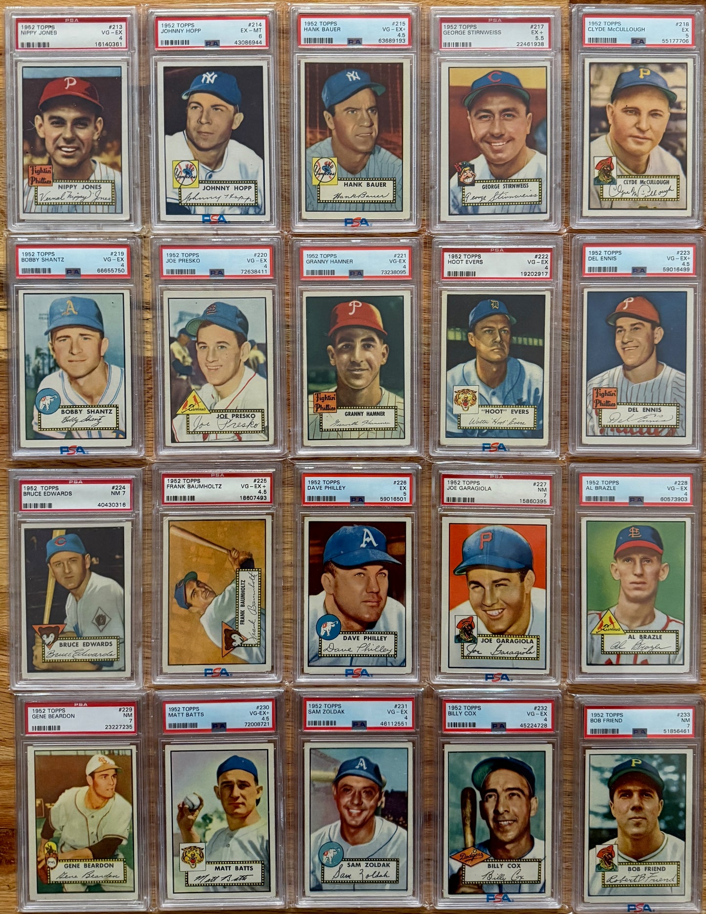 MEGA BREAK - 1952 Topps Baseball PSA Graded Complete Set!!