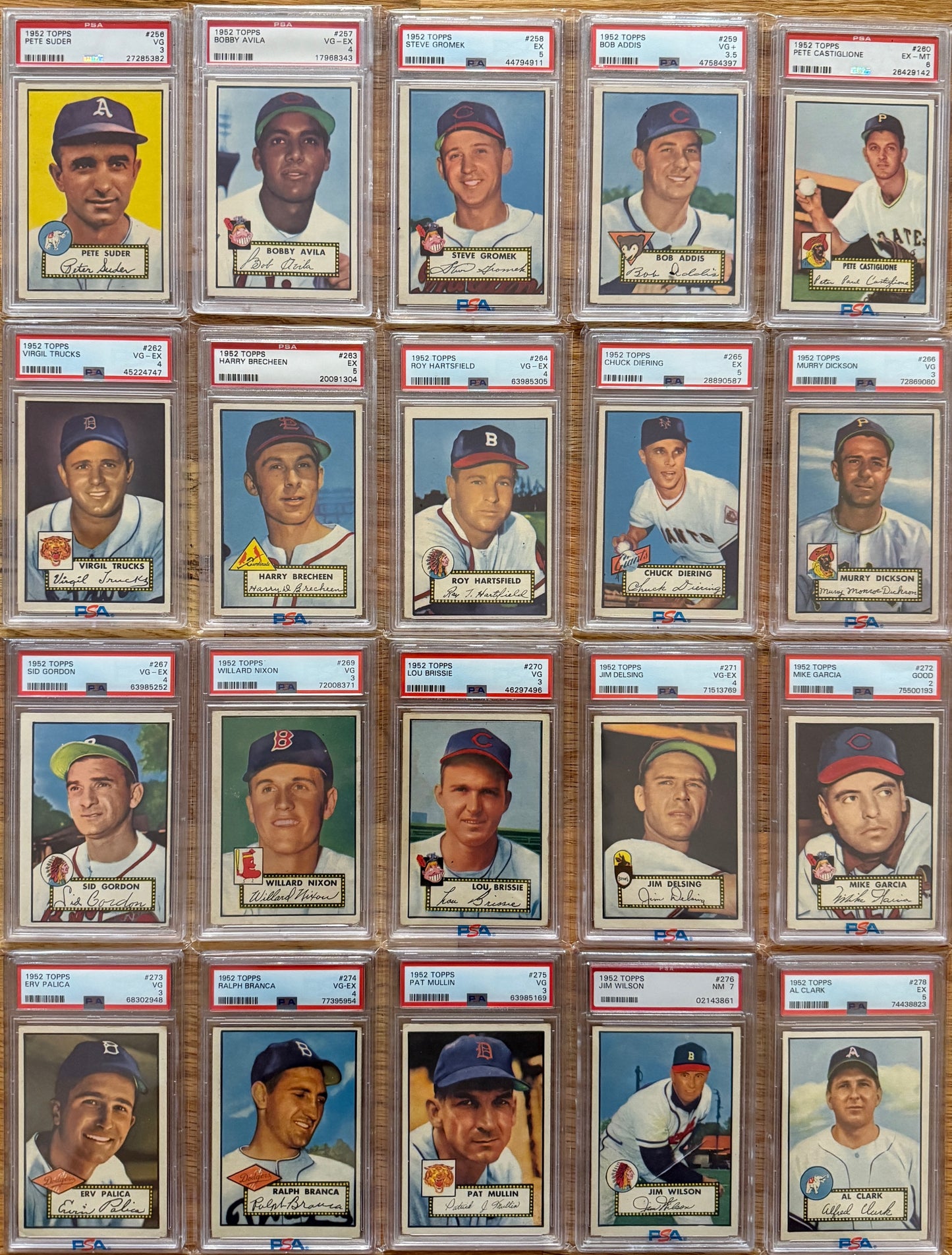 MEGA BREAK - 1952 Topps Baseball PSA Graded Complete Set!!