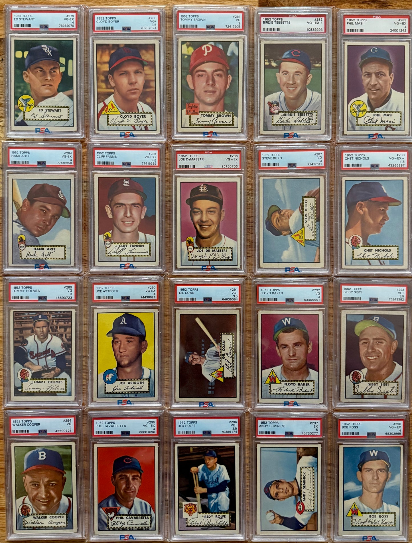 MEGA BREAK - 1952 Topps Baseball PSA Graded Complete Set!!