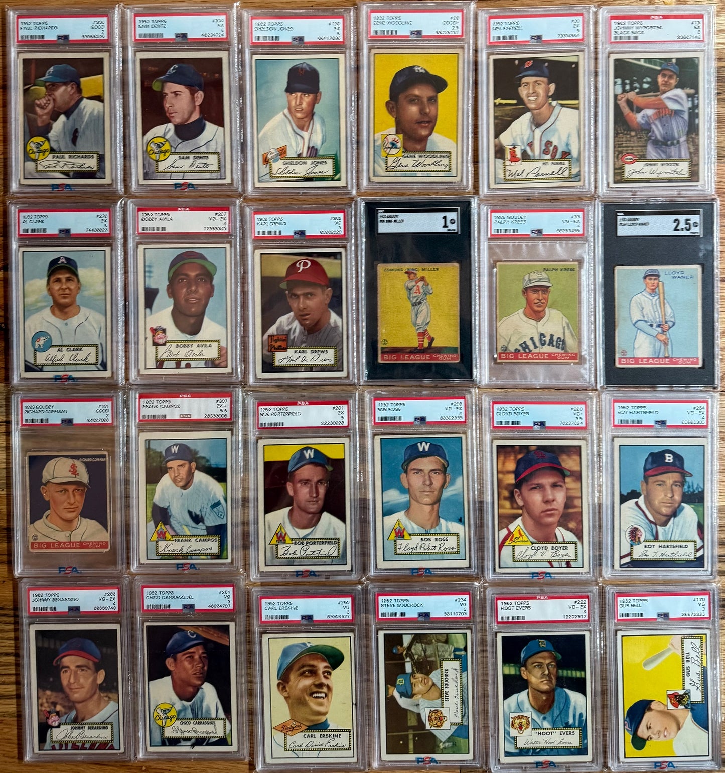 MEGA BREAK - 1952 Topps Mickey Mantle RC SGC 1.5!! (FEB 2025)