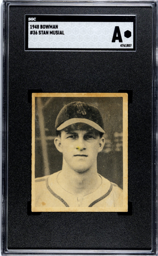 1948 BOWMAN STAN MUSIAL #36 SGC AUTHENTIC