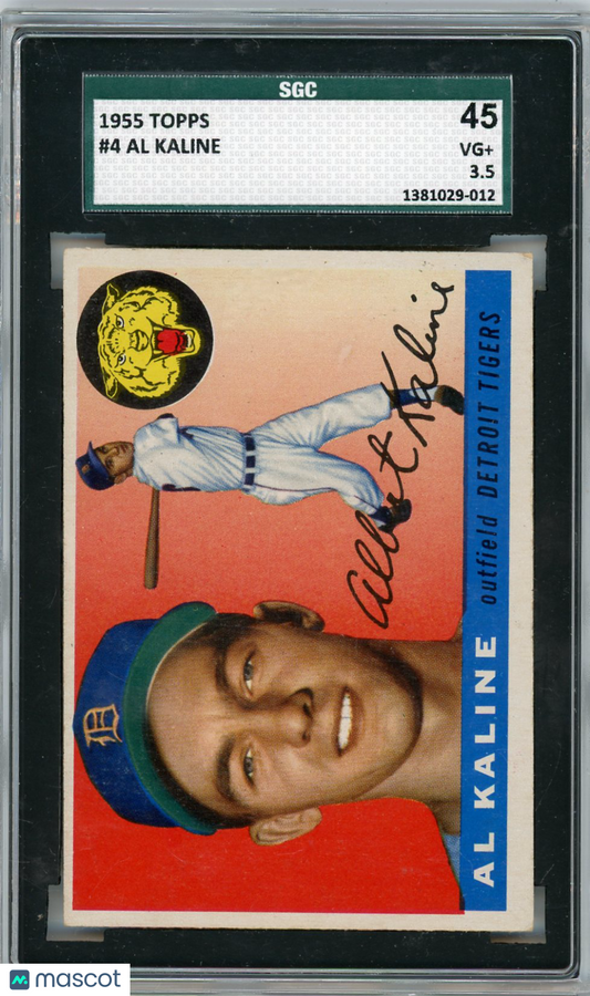 1955 Topps Al Kaline #4 SGC 3.5