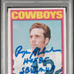 1972 TOPPS ROGER STAUBACH #200 PSA 7 AUTO