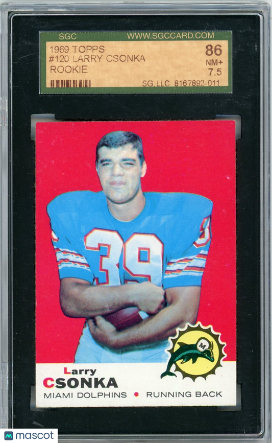 1969 Topps Larry Csonka #120 SGC 7.5