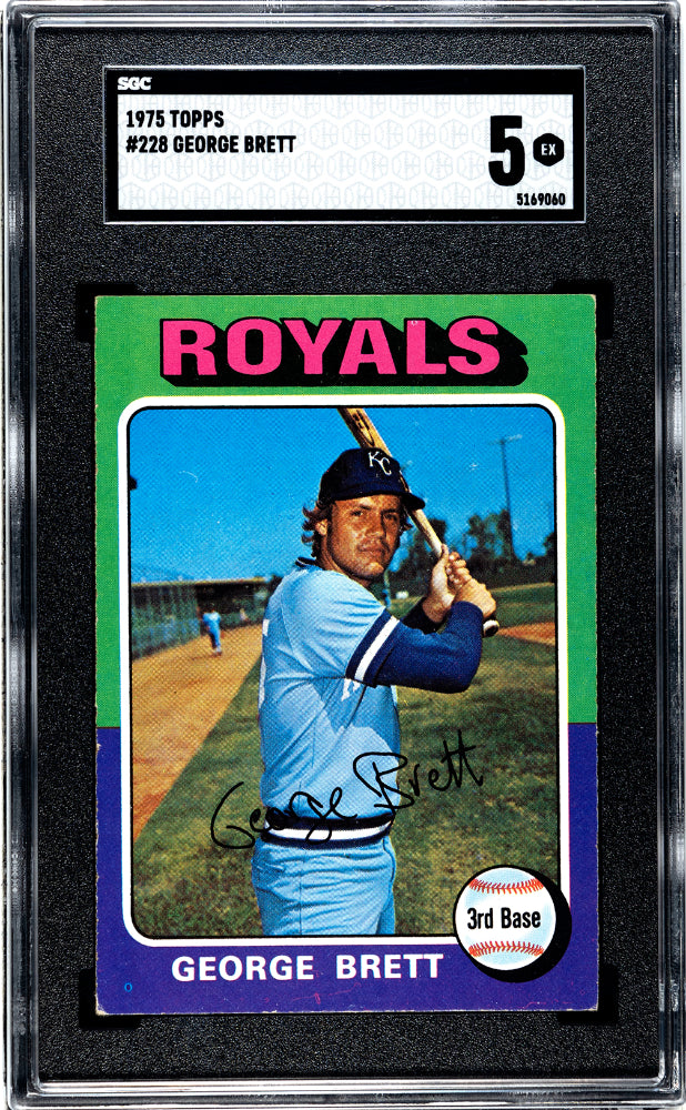 1975 TOPPS GEORGE BRETT #228 SGC 5