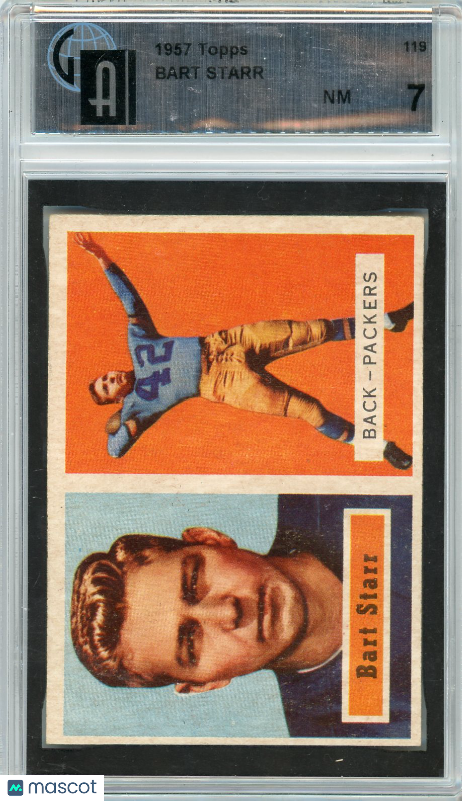 1957 Topps Bart Starr #119 GAI 7