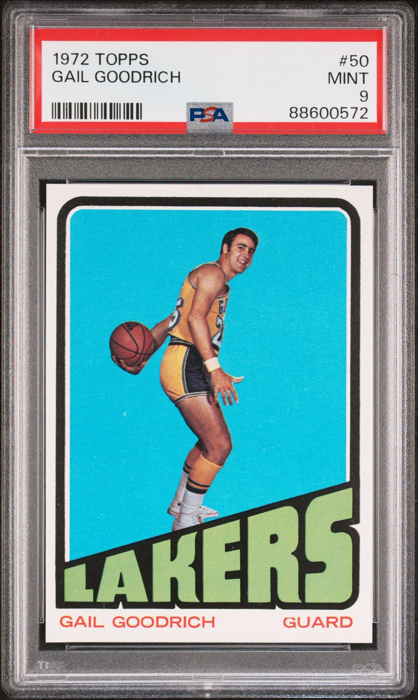 1972 TOPPS GAIL GOODRICH #50 PSA 9